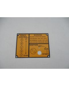 DATA PLATE RUN W/W M809