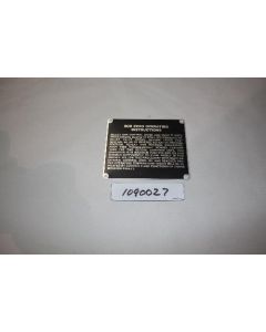 Data plate